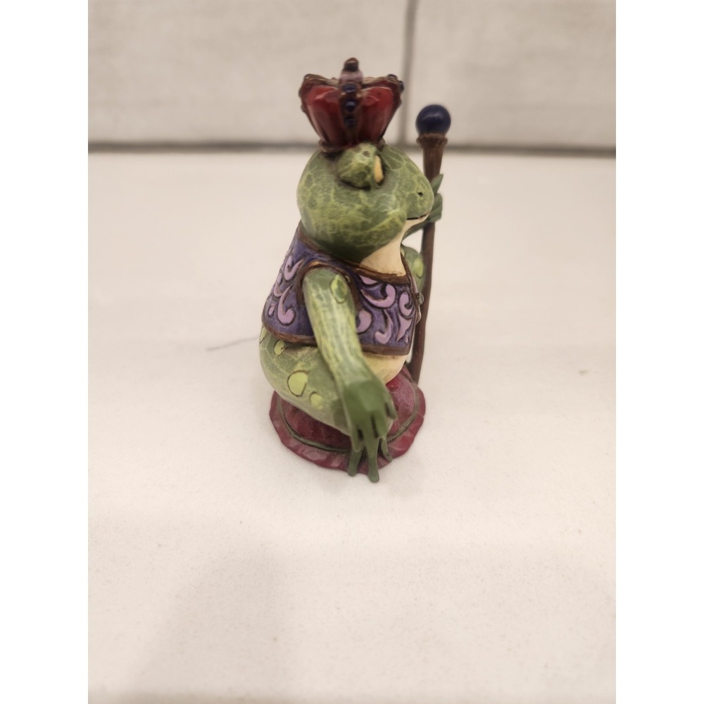 Jim Shore Heartwood Creek Mini Frog Prince King With Crown, 3-Inch 4021440 - Picture 3 of 9